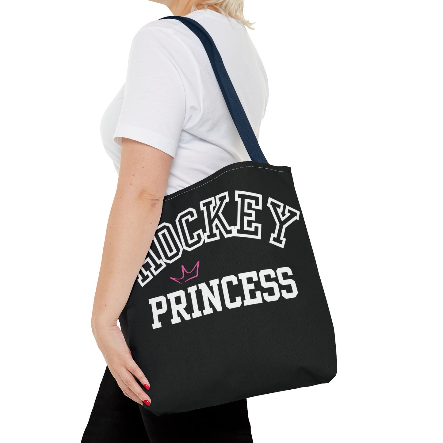 Hockey Princess Crown Tote Bag | Sporty Eco-Friendly Carryall | Perfect for Rink Days