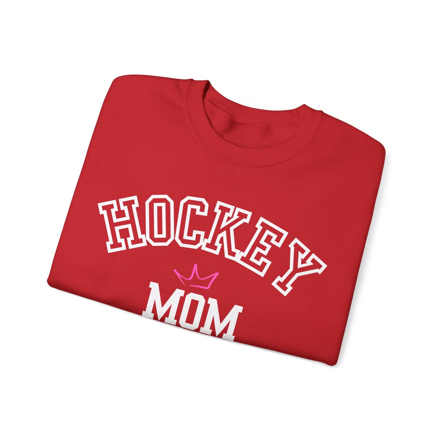 Crown Hockey Mom Sweatshirt, Winter Apparel, Sports Fan Gift, Casual Crewneck, birthday, gift