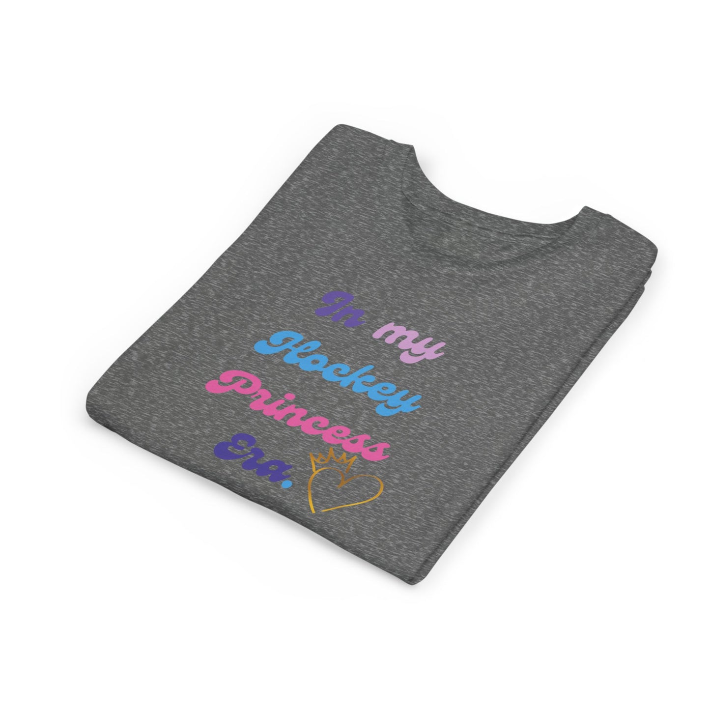 “In My Hockey Princess Era” Youth T-Shirt | Girls Hockey Shirt | Birthday, fan & Team Gift