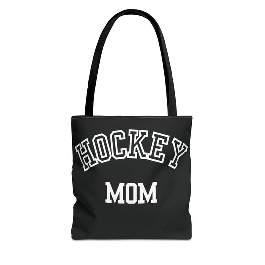 Hockey Mom Tote Bag | Sporty Eco-Friendly Carryall | All-Over Print Design | Gift for Team Moms