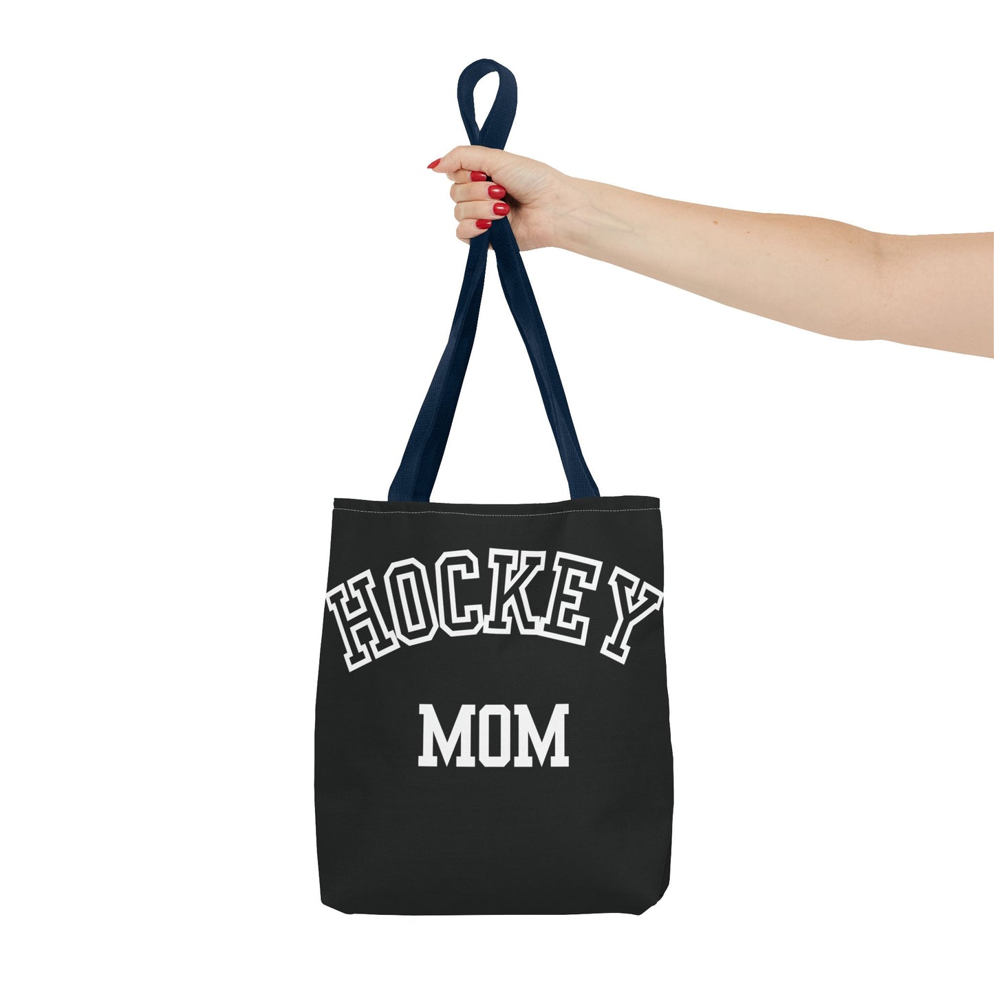 Hockey Mom Tote Bag | Sporty Eco-Friendly Carryall | All-Over Print Design | Gift for Team Moms