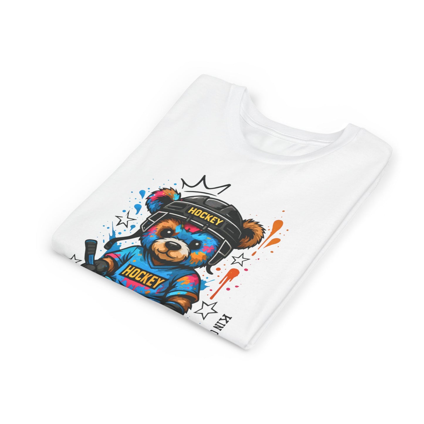 Hockey Bear – Kin Connection T-Shirt | Youth Sports Tee | Girls Hockey Shirt | Birthday Gift