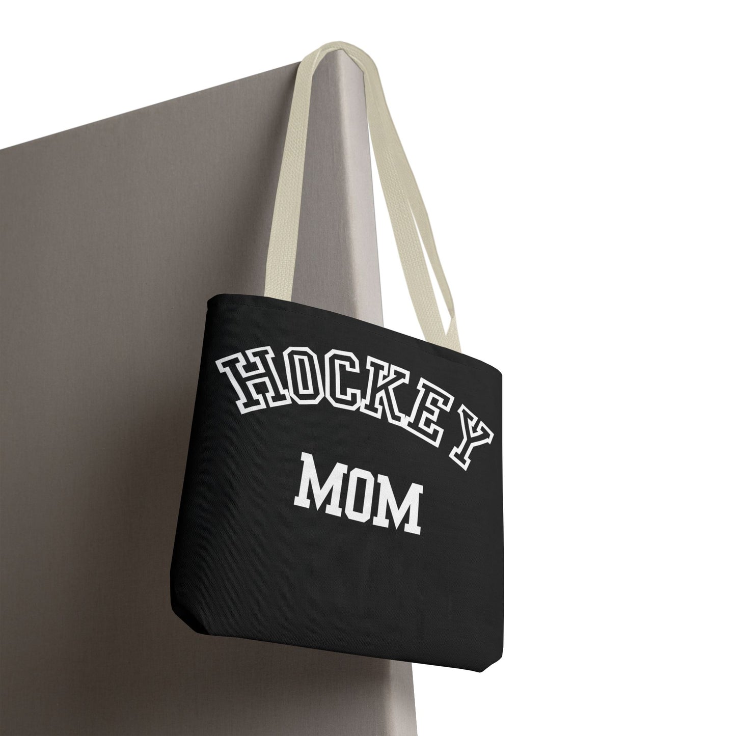 Hockey Mom Tote Bag | Sporty Eco-Friendly Carryall | All-Over Print Design | Gift for Team Moms