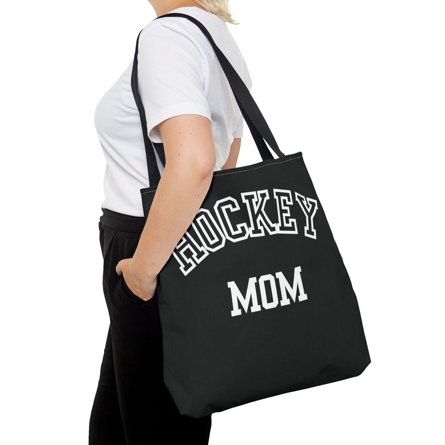 Hockey Mom Tote Bag | Sporty Eco-Friendly Carryall | All-Over Print Design | Gift for Team Moms