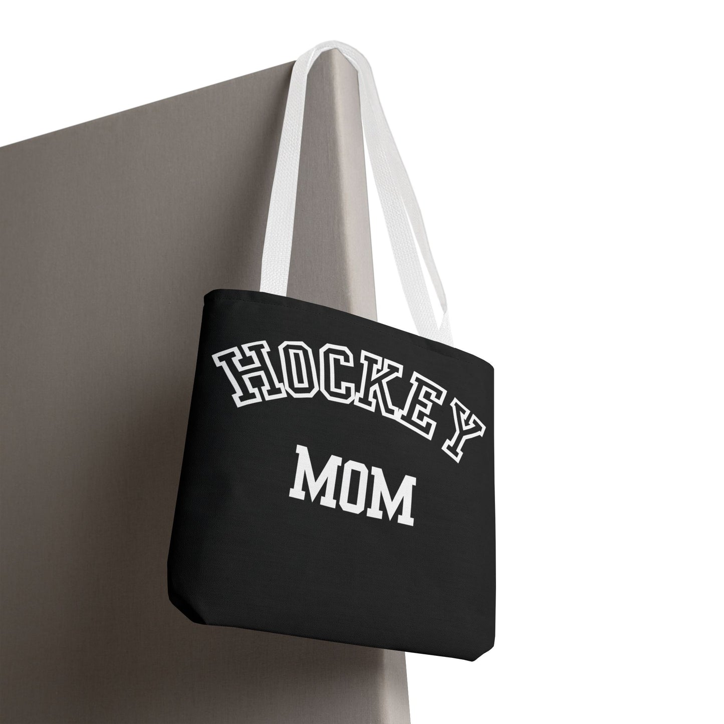 Hockey Mom Tote Bag | Sporty Eco-Friendly Carryall | All-Over Print Design | Gift for Team Moms