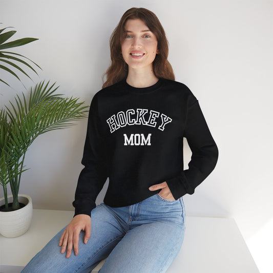 Hockey Mom Crewneck Sweatshirt, Cozy Gift for Hockey Moms, Winter Layering, Sports Fan Apparel, Casual Outfit