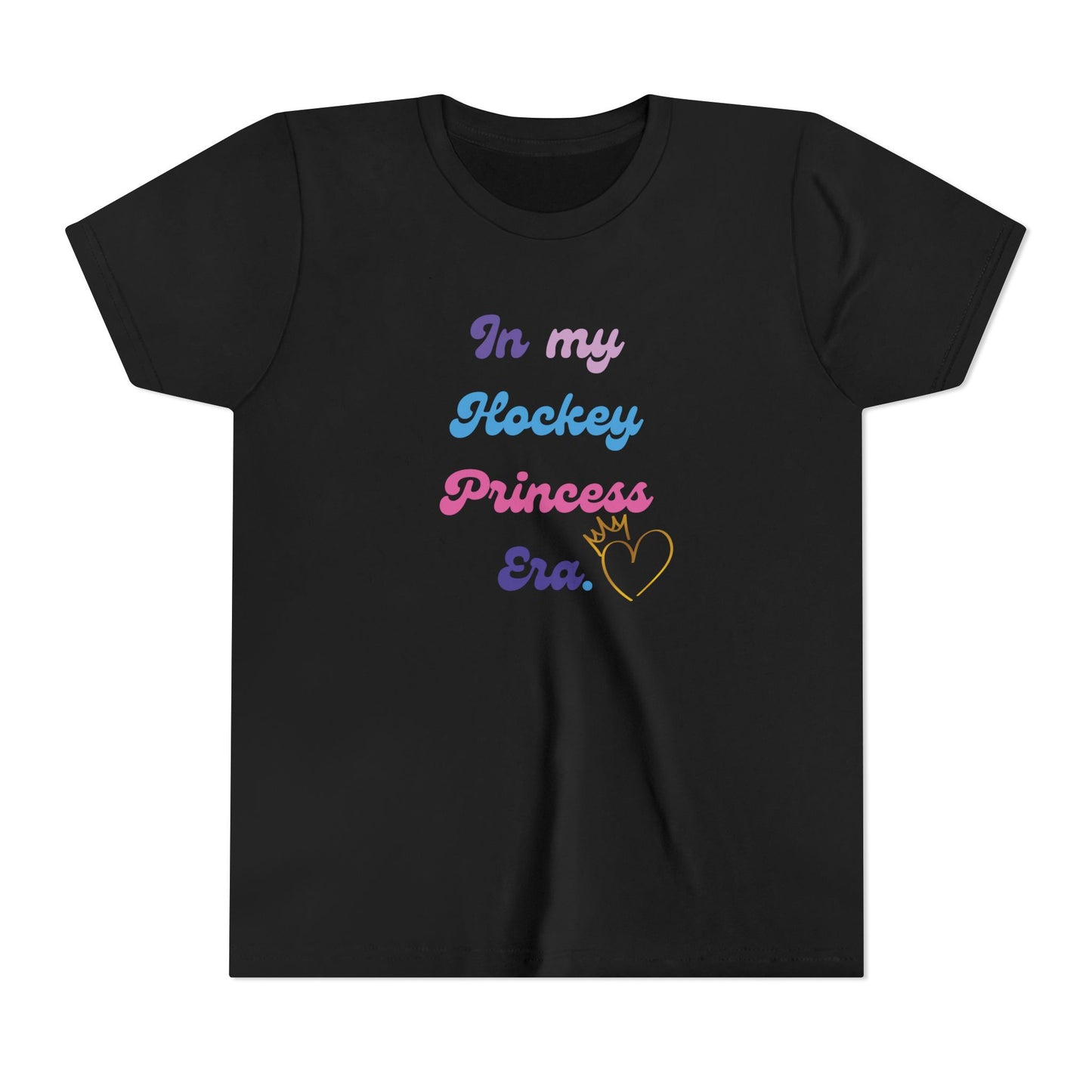“In My Hockey Princess Era” Youth T-Shirt | Girls Hockey Shirt | Birthday, fan & Team Gift
