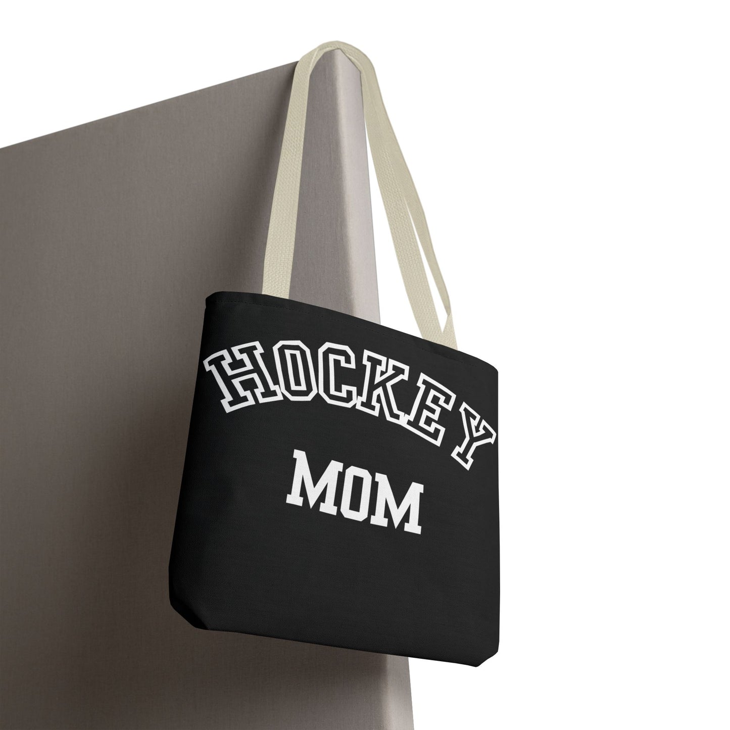Hockey Mom Tote Bag | Sporty Eco-Friendly Carryall | All-Over Print Design | Gift for Team Moms