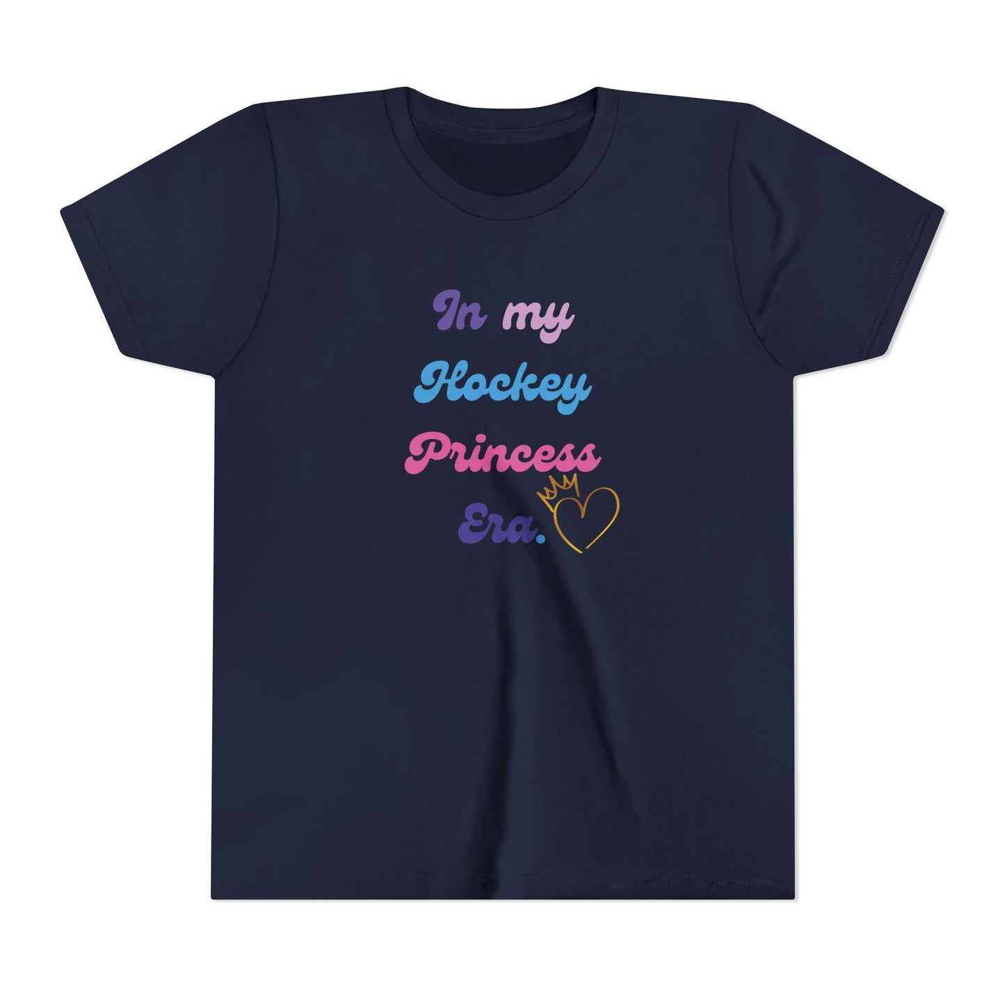 “In My Hockey Princess Era” Youth T-Shirt | Girls Hockey Shirt | Birthday, fan & Team Gift