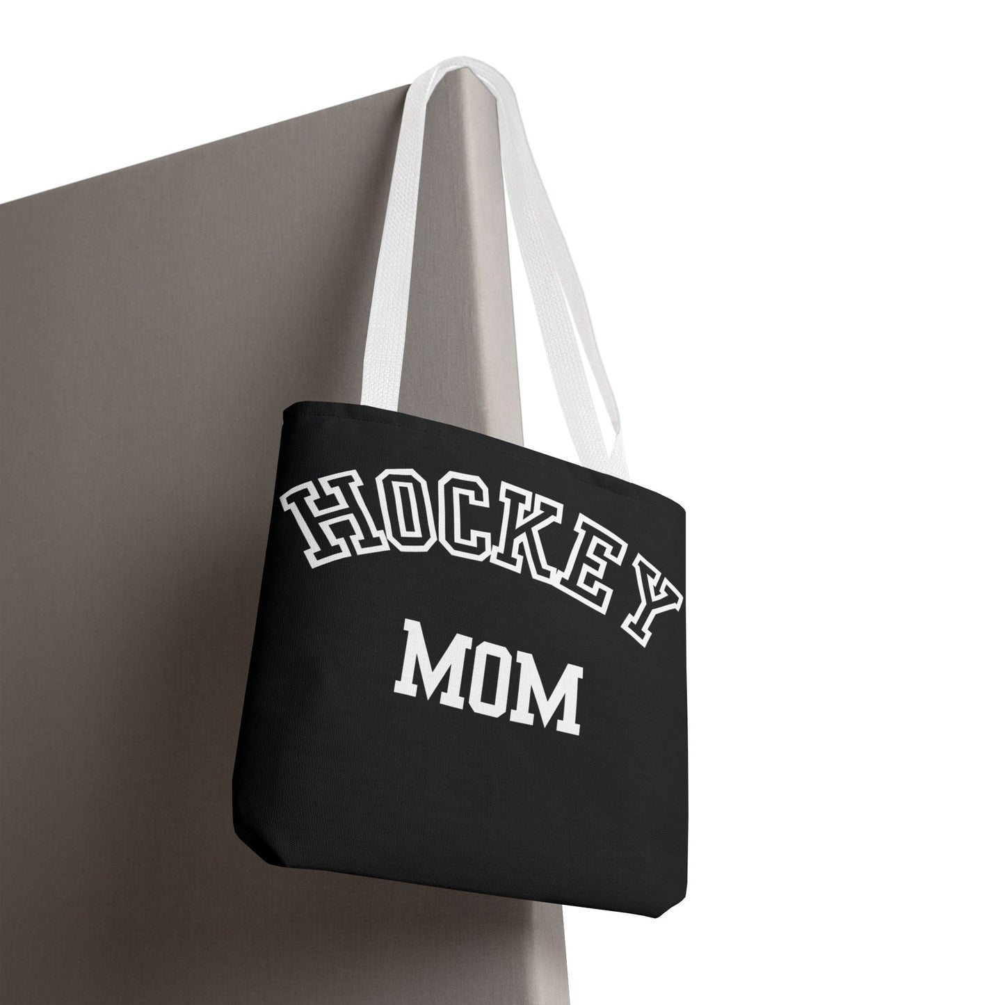 Hockey Mom Tote Bag | Sporty Eco-Friendly Carryall | All-Over Print Design | Gift for Team Moms