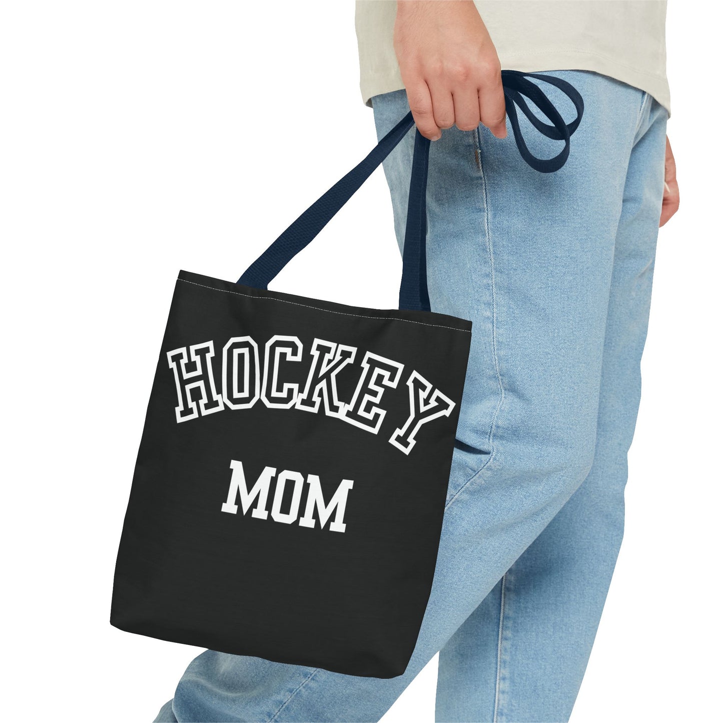 Hockey Mom Tote Bag | Sporty Eco-Friendly Carryall | All-Over Print Design | Gift for Team Moms