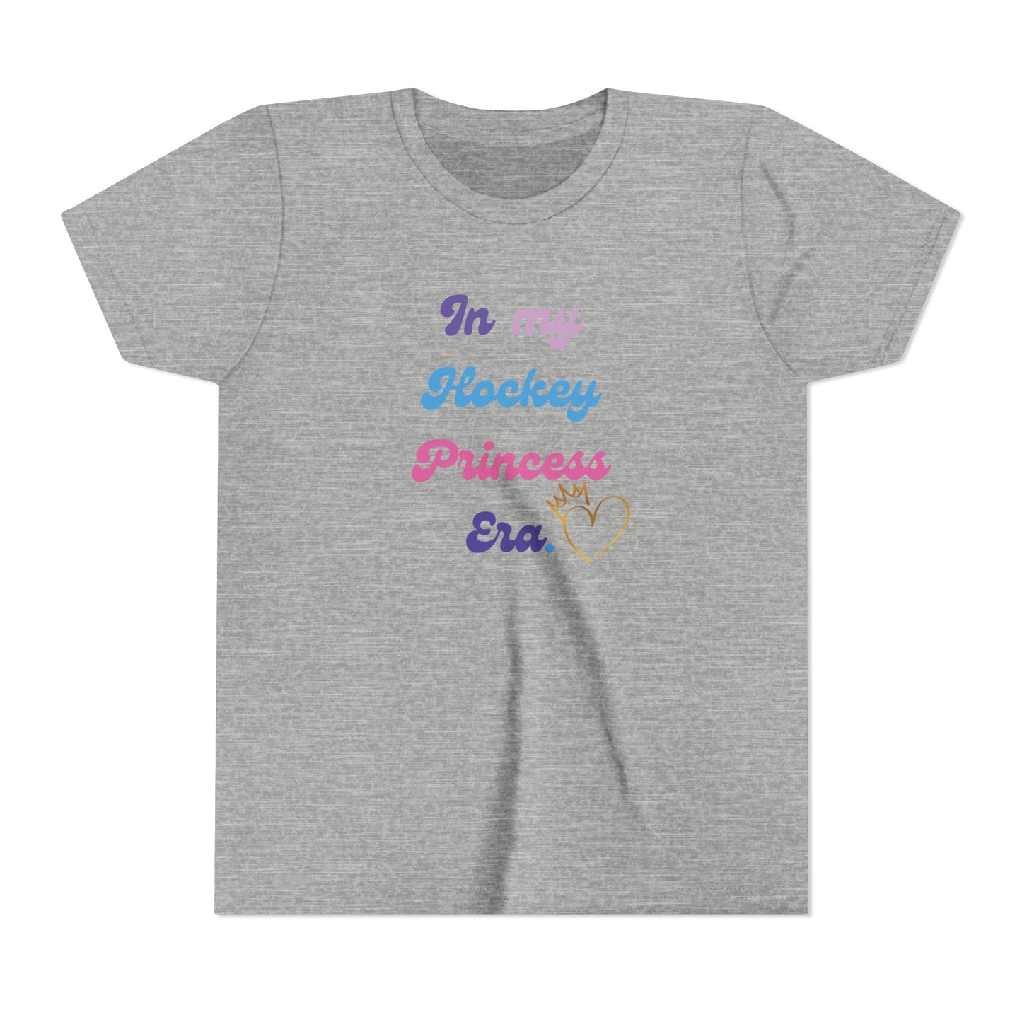 “In My Hockey Princess Era” Youth T-Shirt | Girls Hockey Shirt | Birthday, fan & Team Gift
