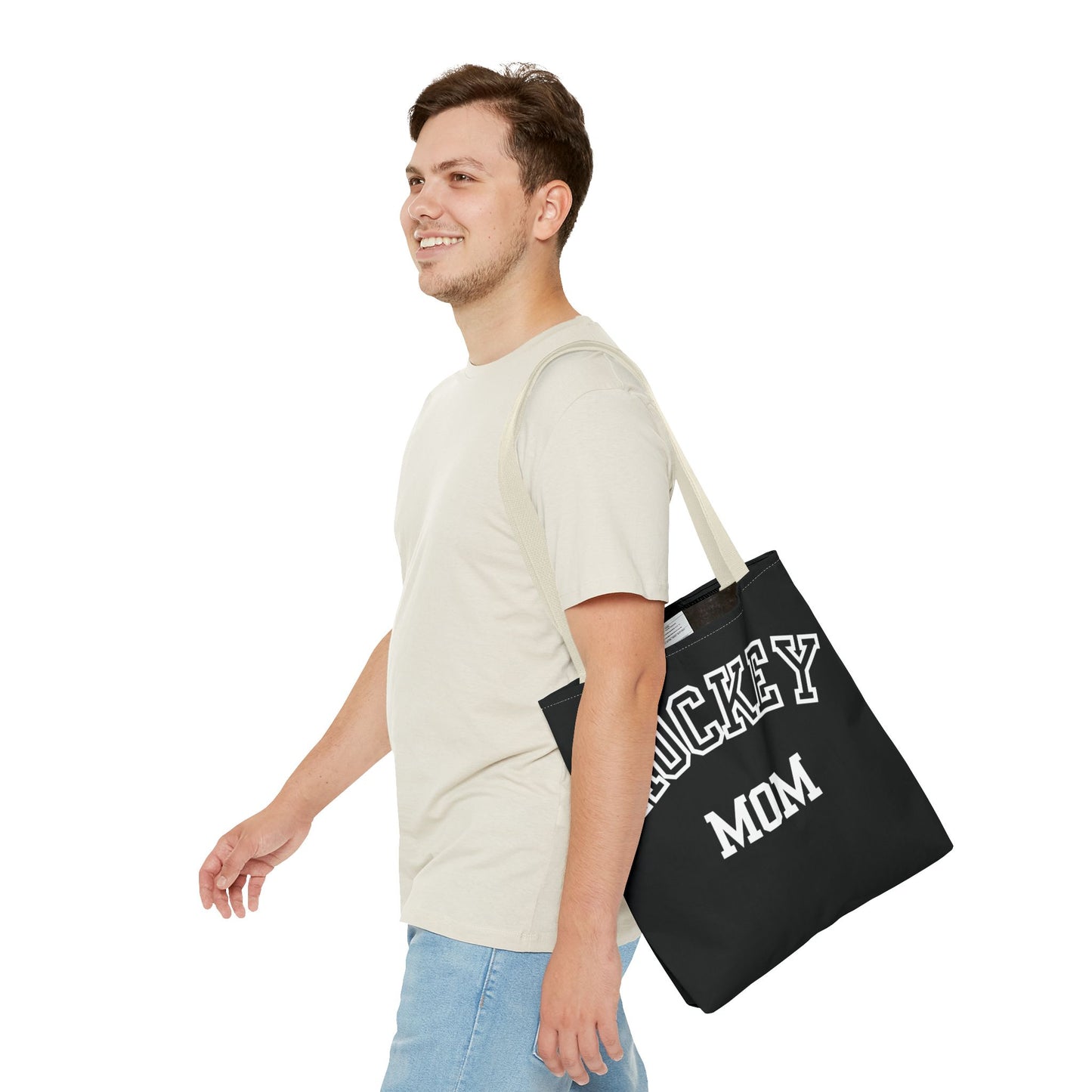 Hockey Mom Tote Bag | Sporty Eco-Friendly Carryall | All-Over Print Design | Gift for Team Moms