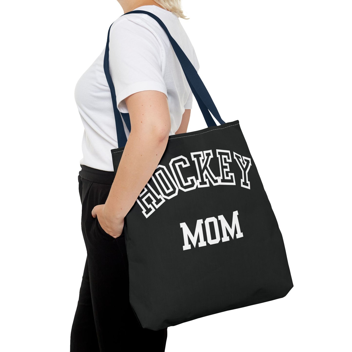 Hockey Mom Tote Bag | Sporty Eco-Friendly Carryall | All-Over Print Design | Gift for Team Moms