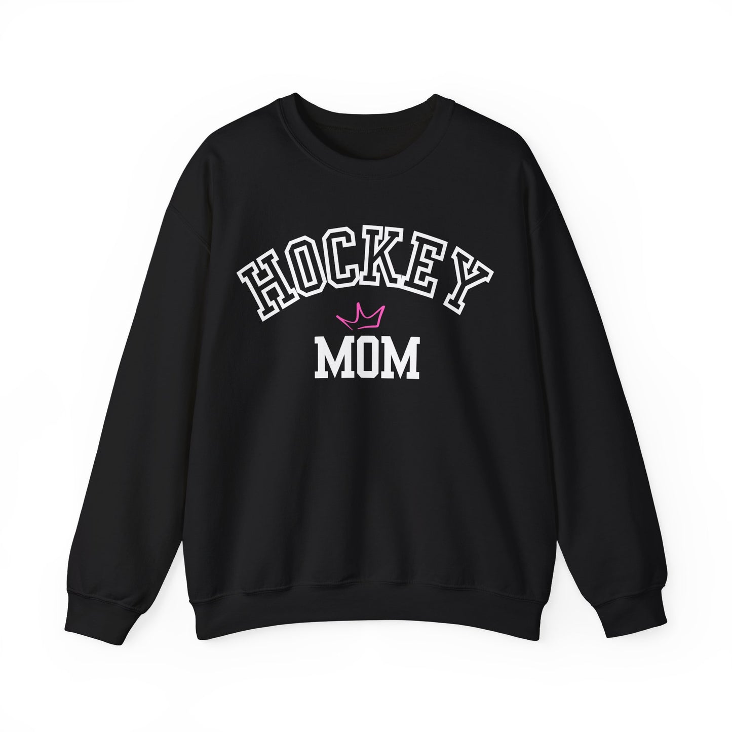 Crown Hockey Mom Sweatshirt, Winter Apparel, Sports Fan Gift, Casual Crewneck, birthday, gift