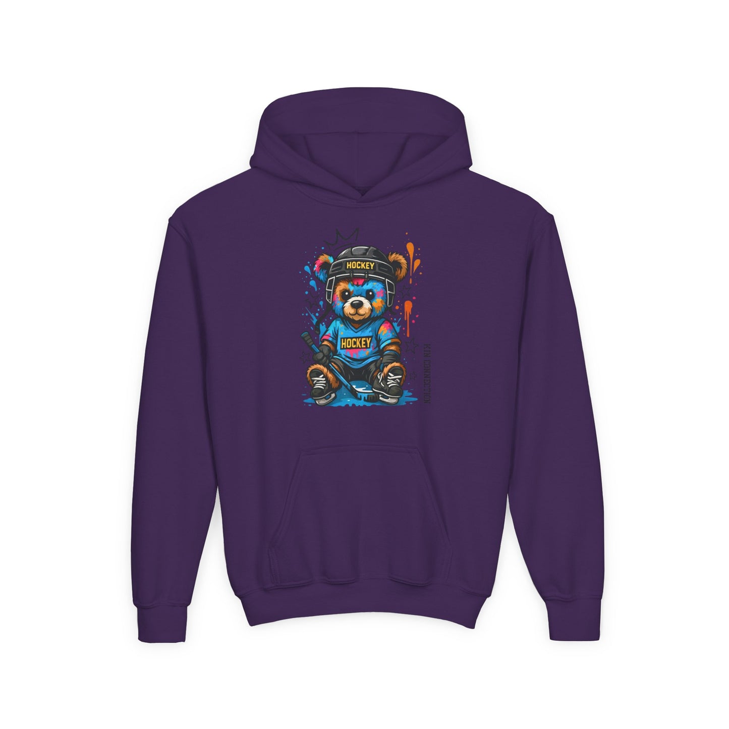 Hockey Bear – Kin Connection Hoodie | Youth Sportswear | unisex Hockey Gift