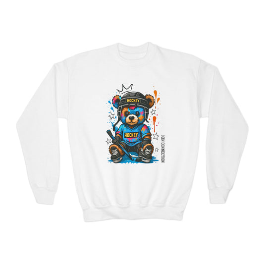 Hockey Bear – Kin Connection Sweatshirt | Youth Sportswear | unisex Hockey Gift