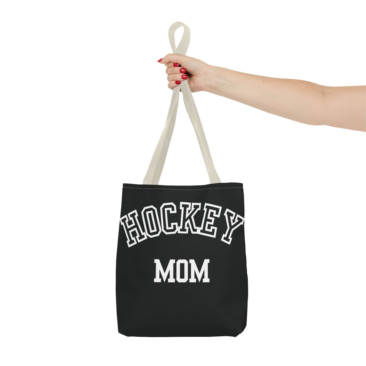 Hockey Mom Tote Bag | Sporty Eco-Friendly Carryall | All-Over Print Design | Gift for Team Moms