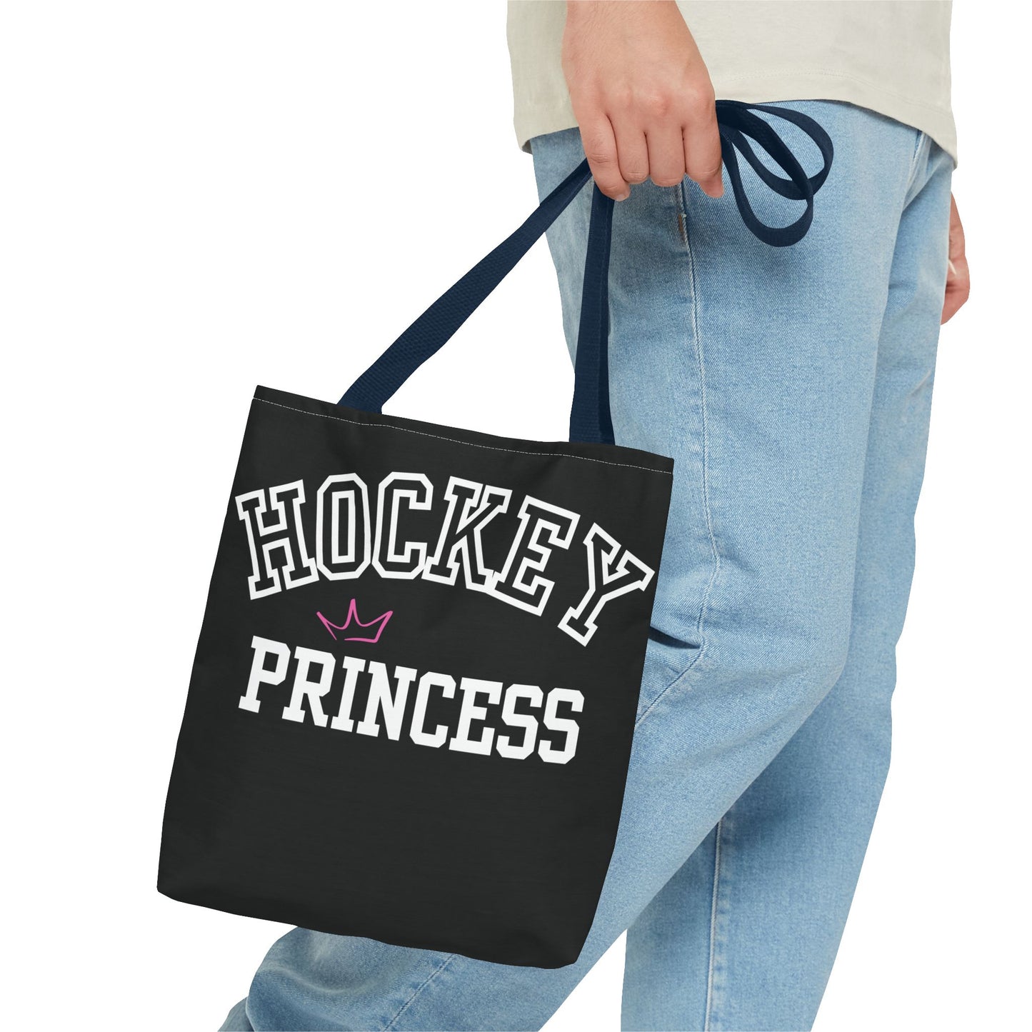 Hockey Princess Crown Tote Bag | Sporty Eco-Friendly Carryall | Perfect for Rink Days