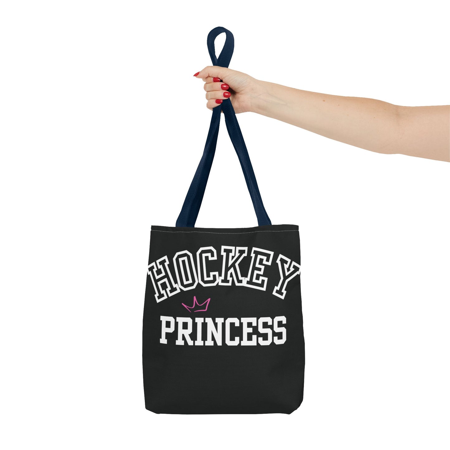 Hockey Princess Crown Tote Bag | Sporty Eco-Friendly Carryall | Perfect for Rink Days
