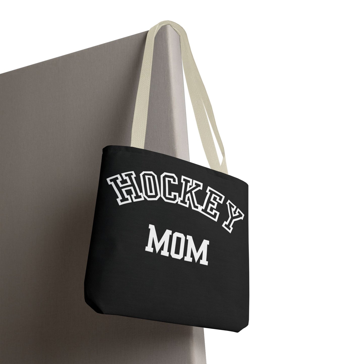 Hockey Mom Tote Bag | Sporty Eco-Friendly Carryall | All-Over Print Design | Gift for Team Moms