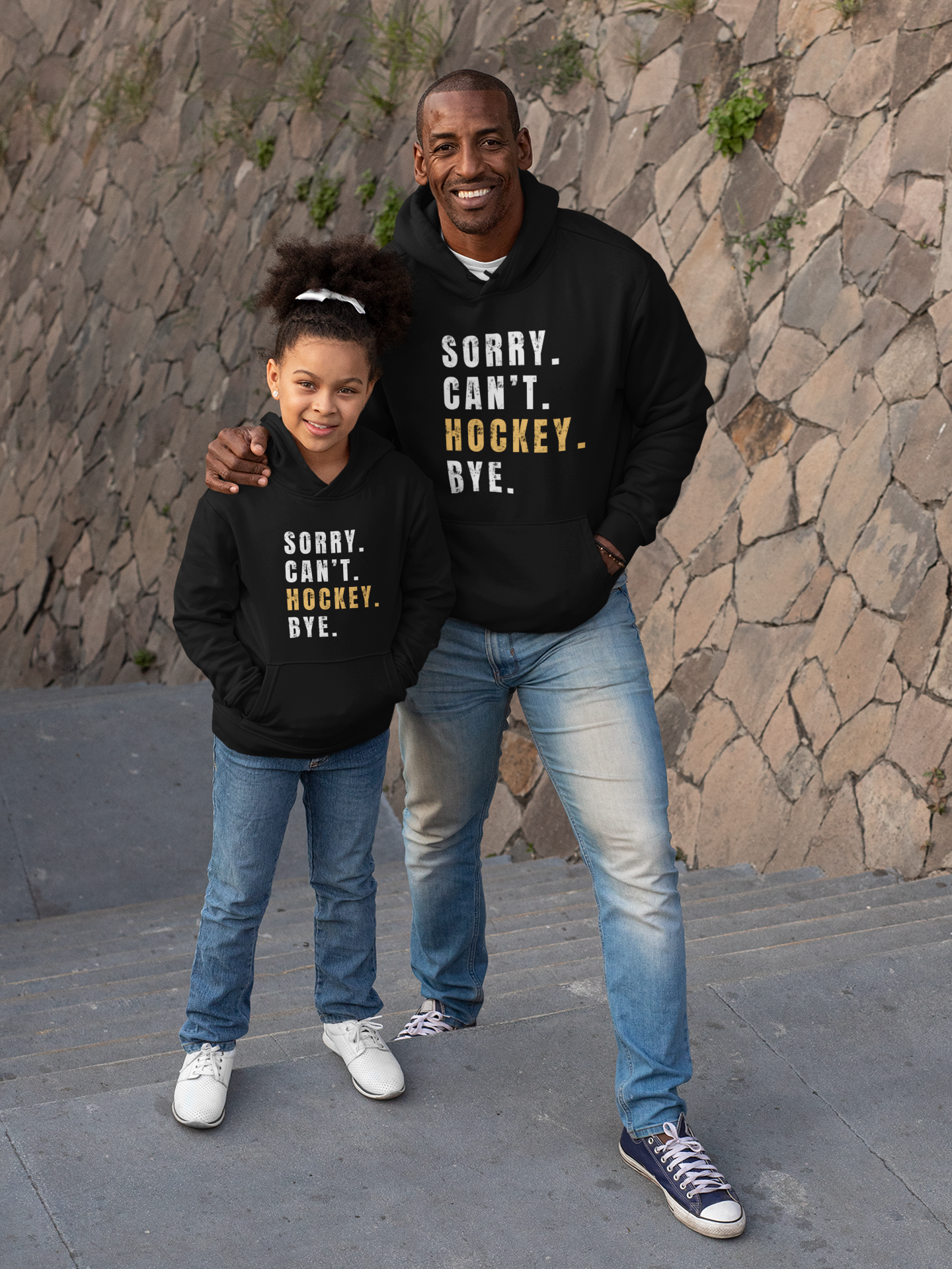 Hoodie 'Sorry, Can't, Hockey Bye' for Youth Hockey Fans
