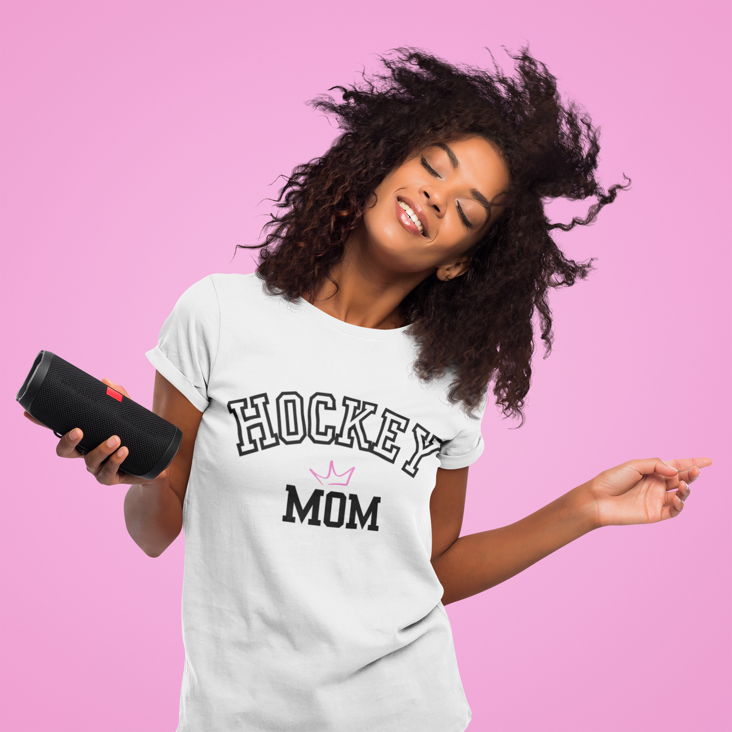 Hockey Mom Crown Tee | Casual Graphic Shirt | Team Mom Apparel