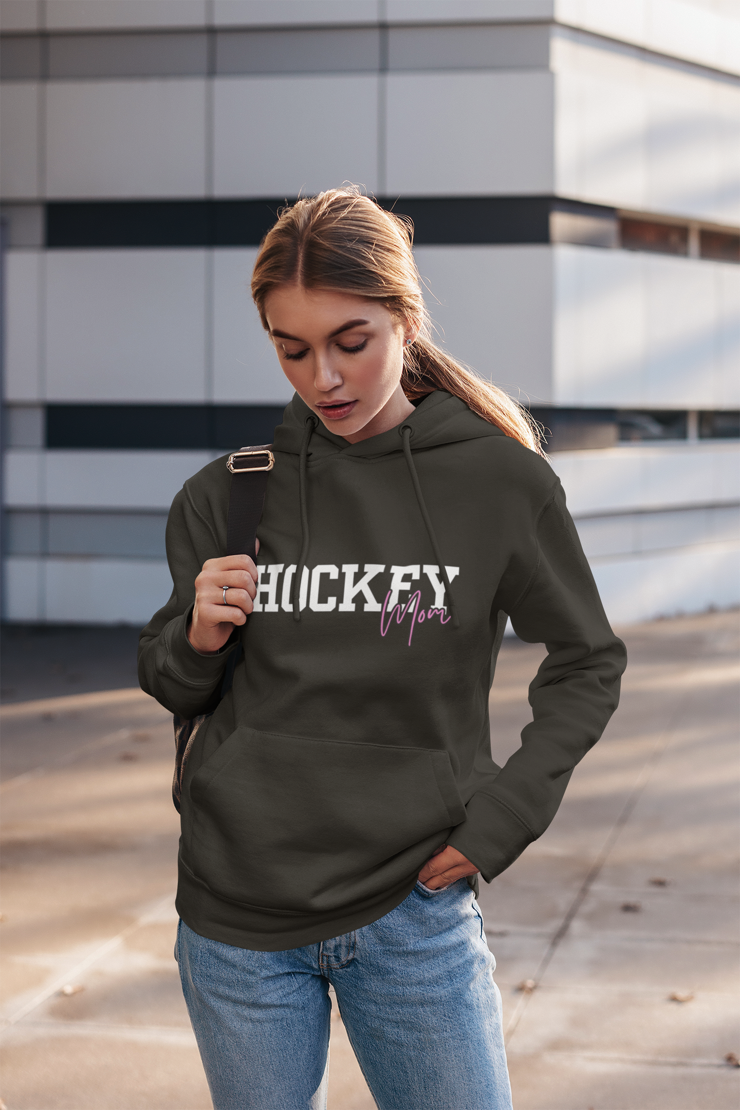 Hockey Mom Crown Hoodie | Proud Sports Parent Pullover | Cozy Rinkside Apparel