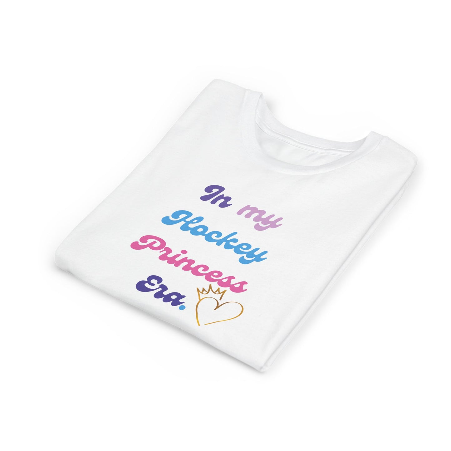 “In My Hockey Princess Era” Youth T-Shirt | Girls Hockey Shirt | Birthday, fan & Team Gift