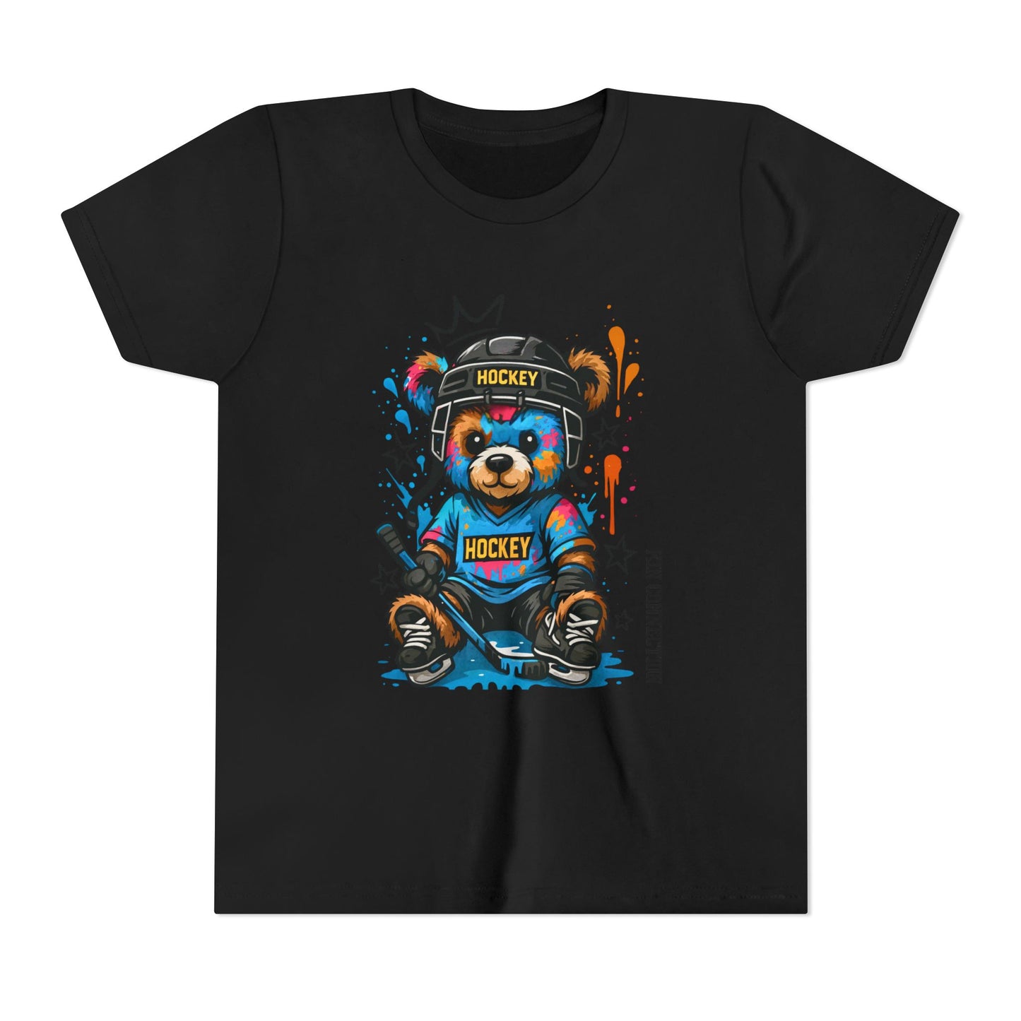 Hockey Bear – Kin Connection T-Shirt | Youth Sports Tee | Girls Hockey Shirt | Birthday Gift