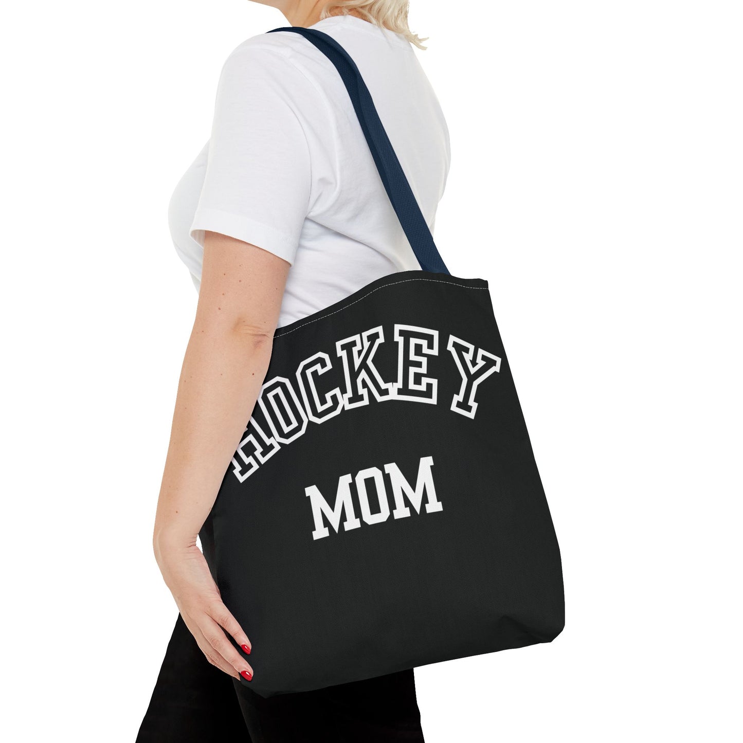 Hockey Mom Tote Bag | Sporty Eco-Friendly Carryall | All-Over Print Design | Gift for Team Moms
