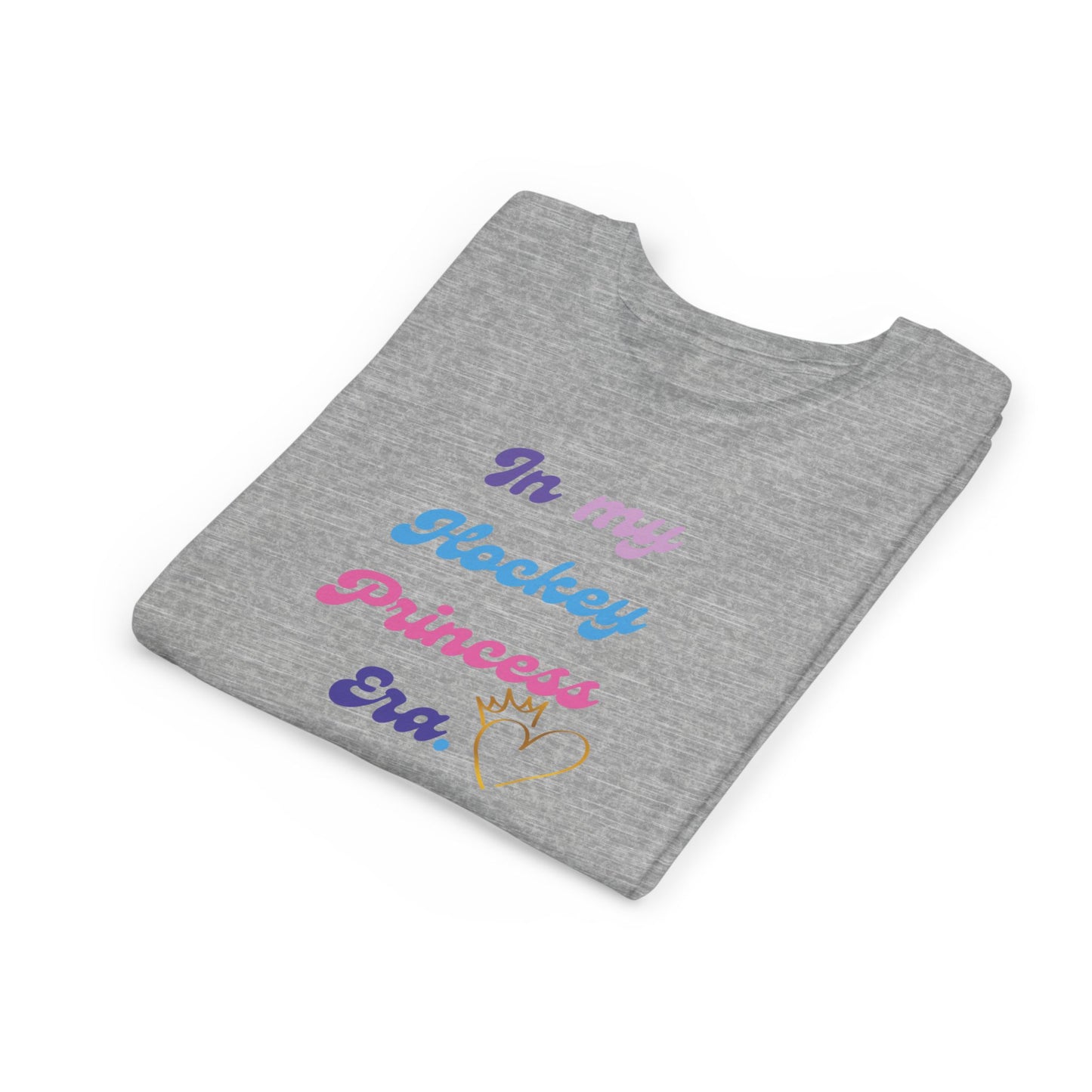 “In My Hockey Princess Era” Youth T-Shirt | Girls Hockey Shirt | Birthday, fan & Team Gift