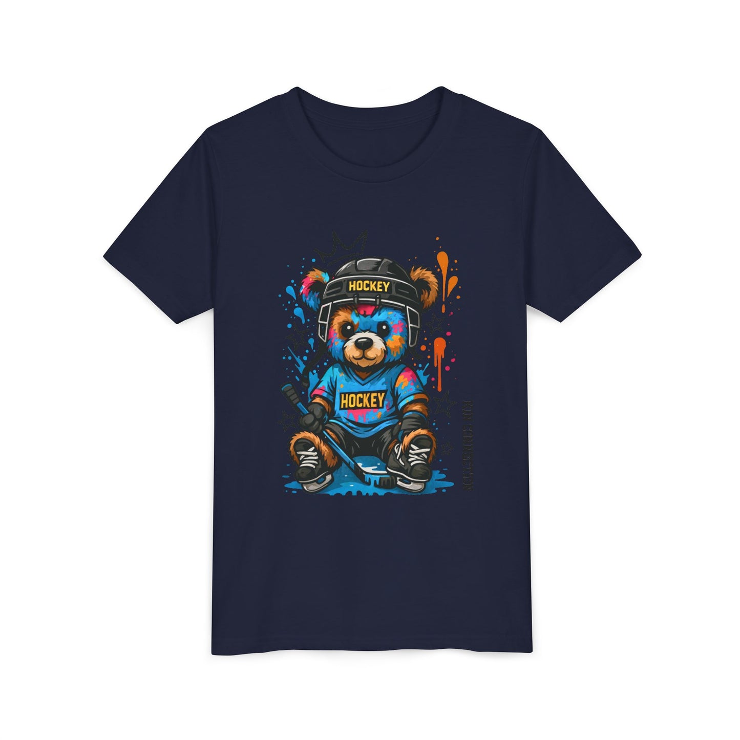 Hockey Bear – Kin Connection T-Shirt | Youth Sports Tee | Girls Hockey Shirt | Birthday Gift