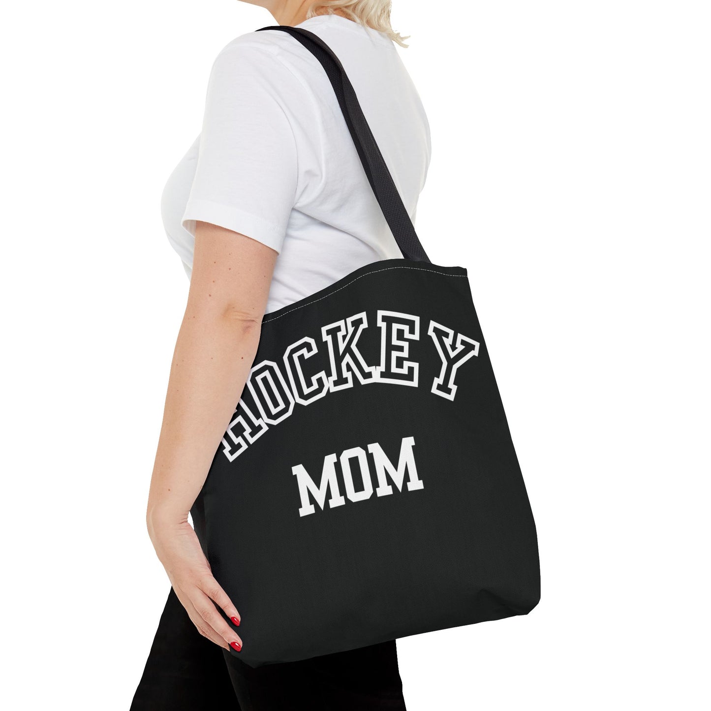 Hockey Mom Tote Bag | Sporty Eco-Friendly Carryall | All-Over Print Design | Gift for Team Moms