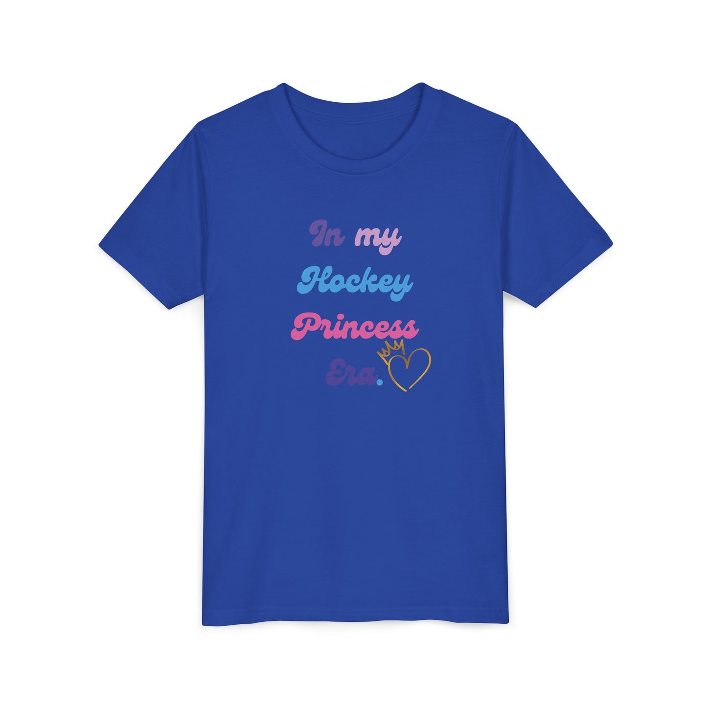 “In My Hockey Princess Era” Youth T-Shirt | Girls Hockey Shirt | Birthday, fan & Team Gift