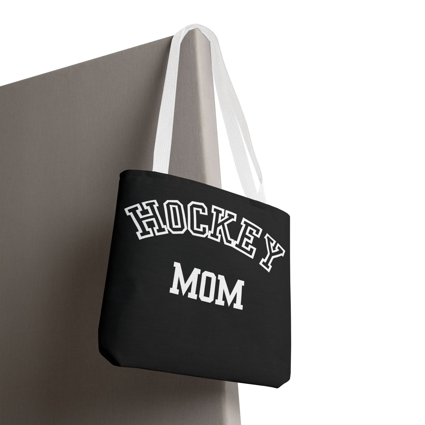 Hockey Mom Tote Bag | Sporty Eco-Friendly Carryall | All-Over Print Design | Gift for Team Moms