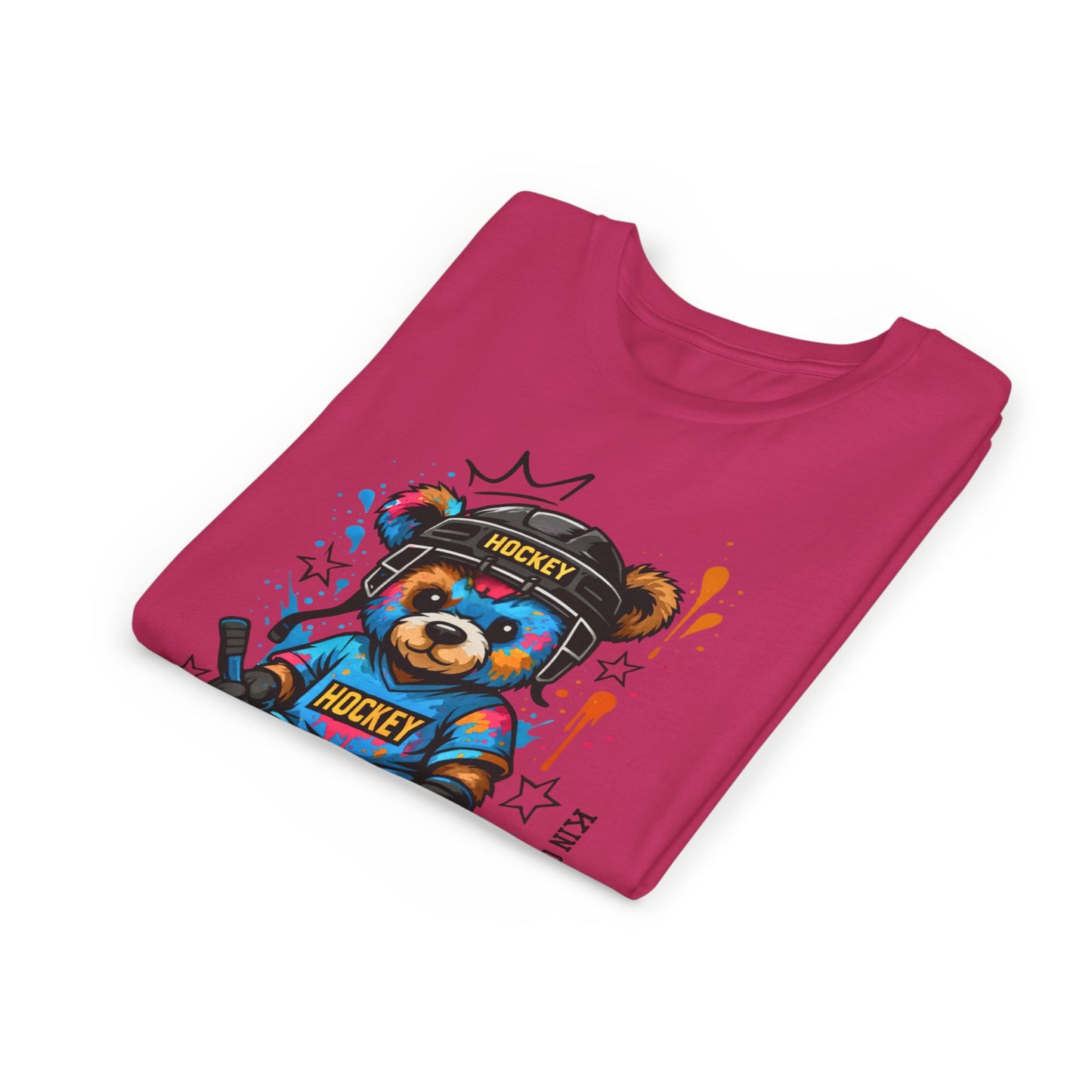 Hockey Bear – Kin Connection T-Shirt | Youth Sports Tee | Girls Hockey Shirt | Birthday Gift