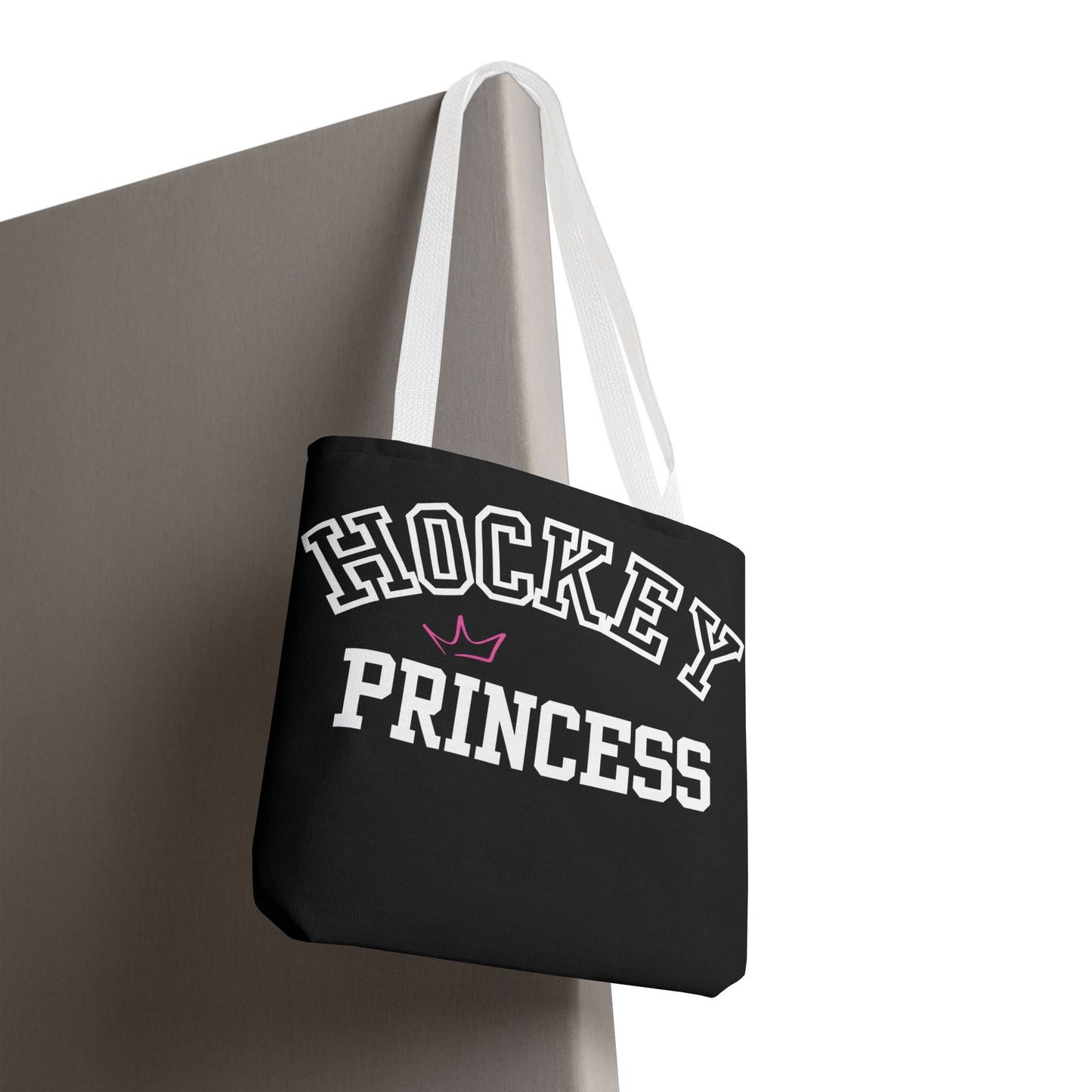 Hockey Princess Crown Tote Bag | Sporty Eco-Friendly Carryall | Perfect for Rink Days