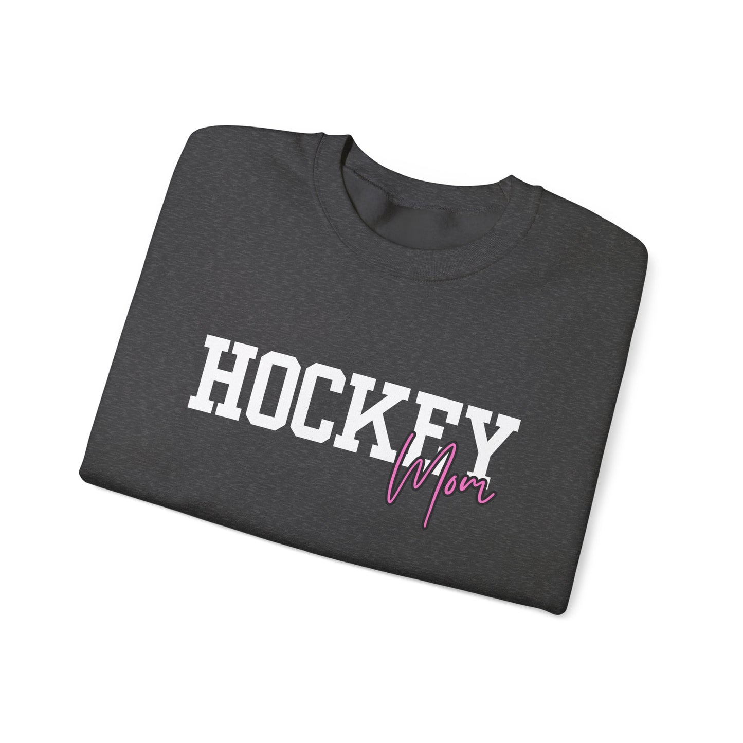 Hockey Mom Crown Sweatshirt — Cozy Winter Apparel for Proud Hockey Moms