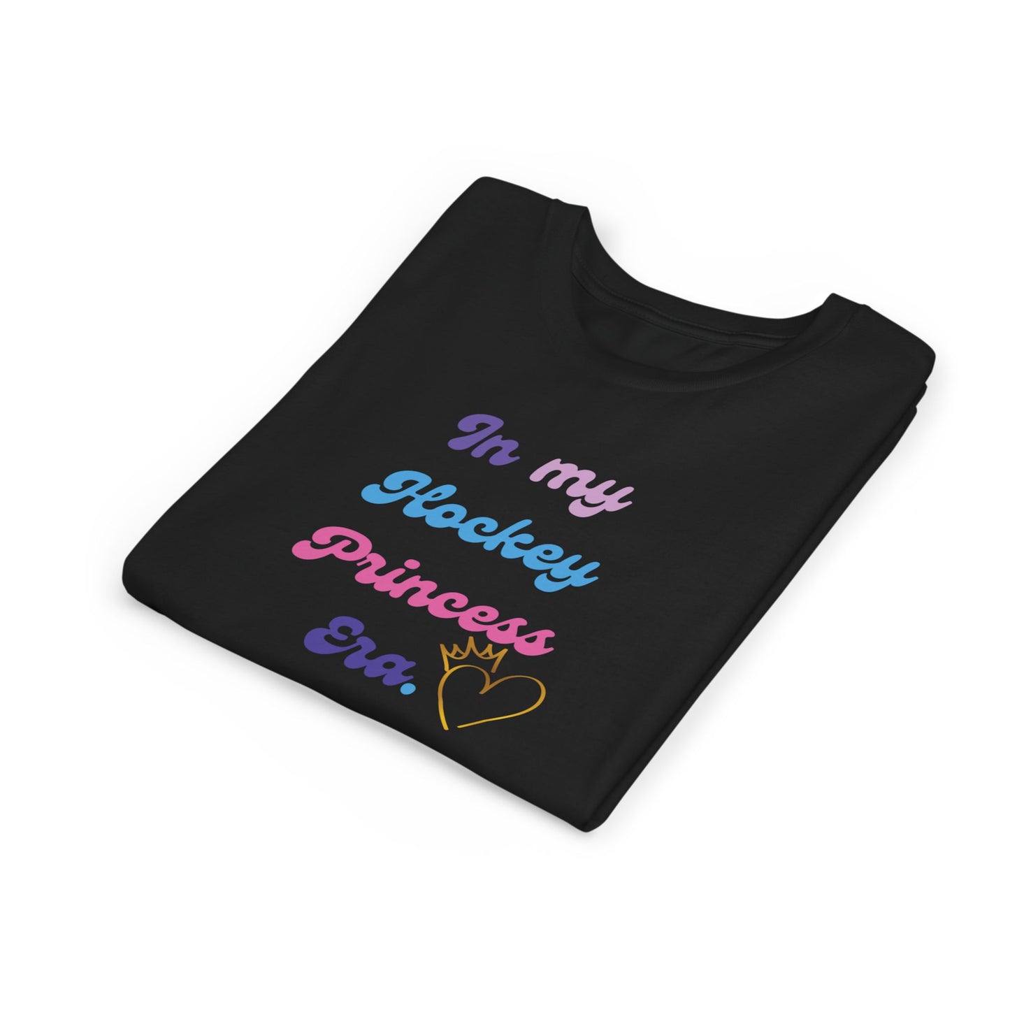 “In My Hockey Princess Era” Youth T-Shirt | Girls Hockey Shirt | Birthday, fan & Team Gift