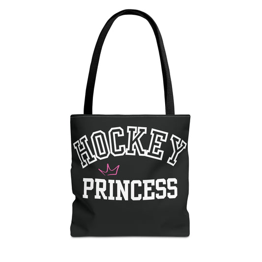 Hockey Princess Crown Tote Bag | Sporty Eco-Friendly Carryall | Perfect for Rink Days