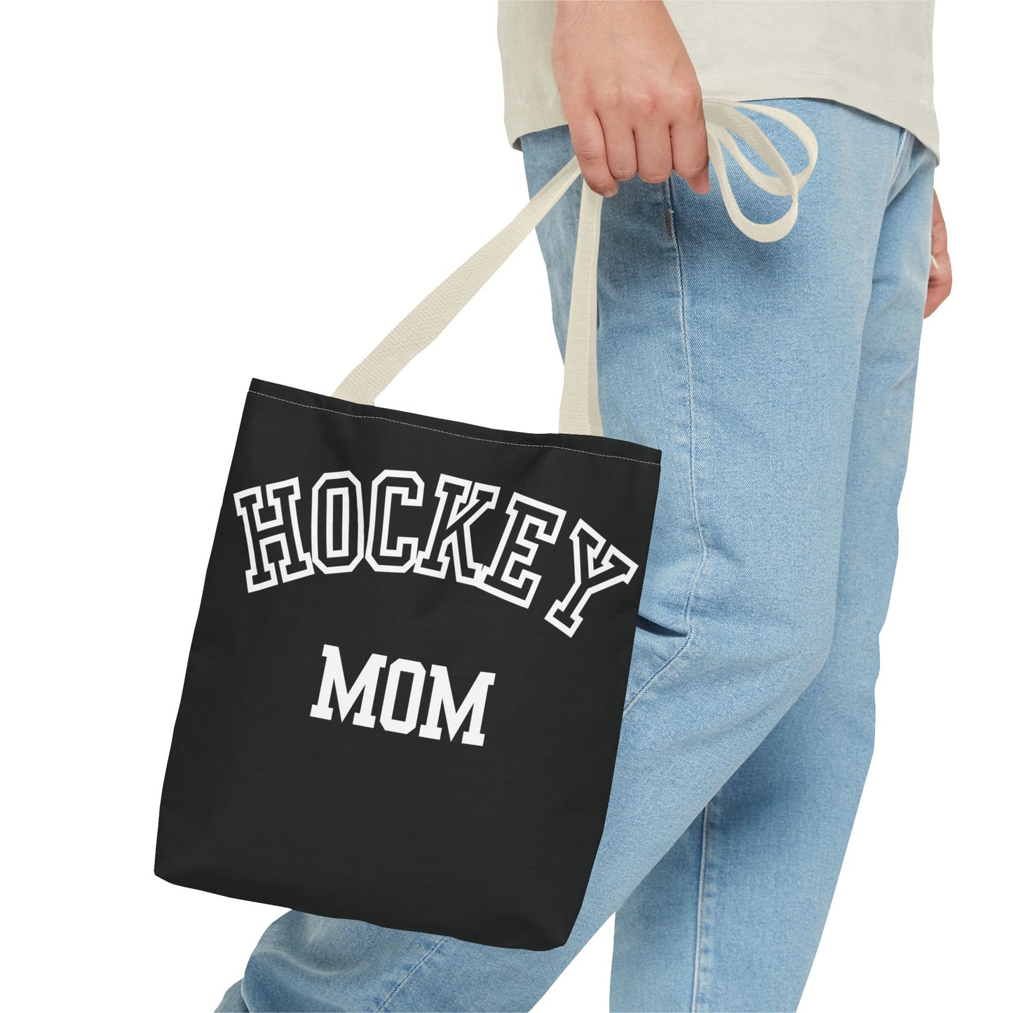 Hockey Mom Tote Bag | Sporty Eco-Friendly Carryall | All-Over Print Design | Gift for Team Moms