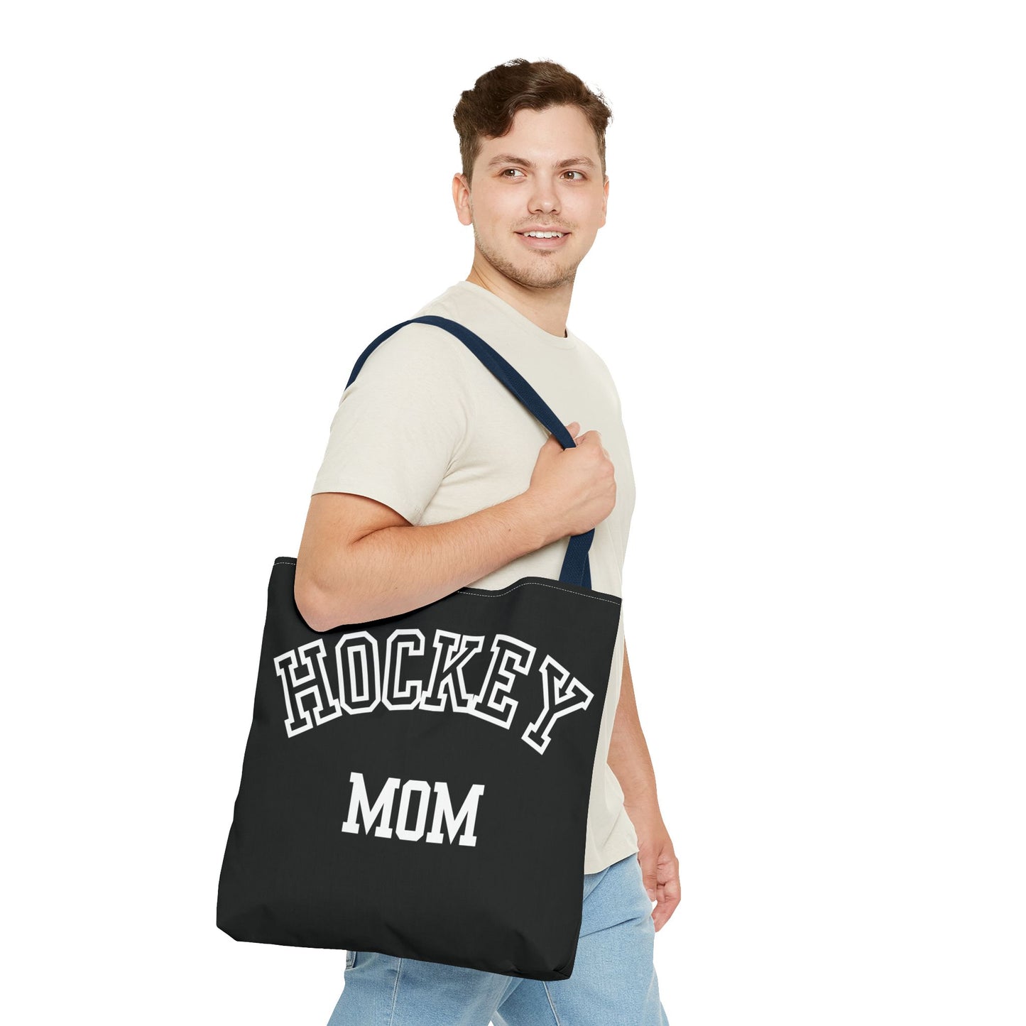 Hockey Mom Tote Bag | Sporty Eco-Friendly Carryall | All-Over Print Design | Gift for Team Moms