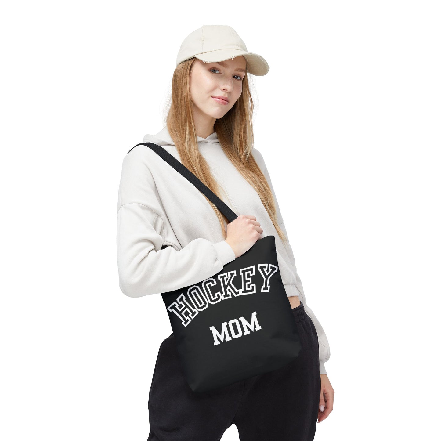 Hockey Mom Tote Bag | Sporty Eco-Friendly Carryall | All-Over Print Design | Gift for Team Moms