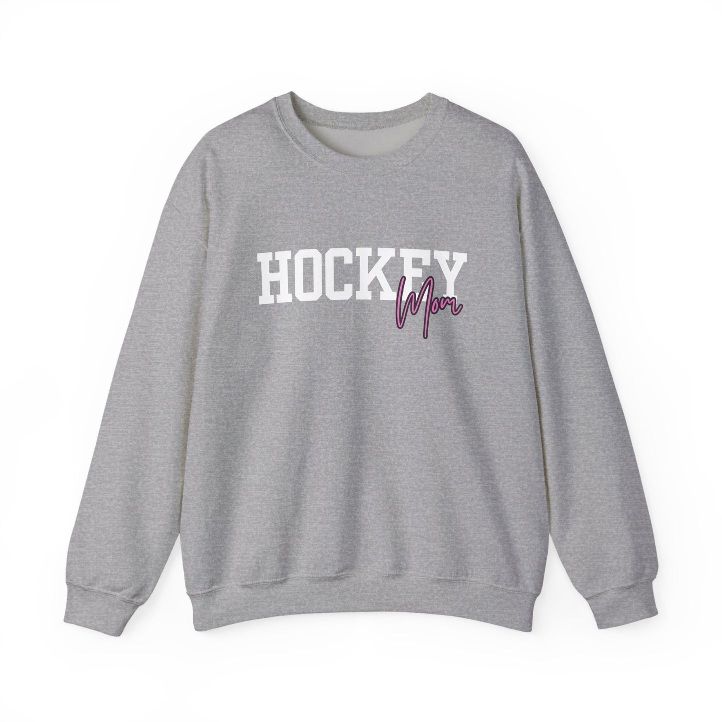 Hockey Mom Crown Sweatshirt — Cozy Winter Apparel for Proud Hockey Moms