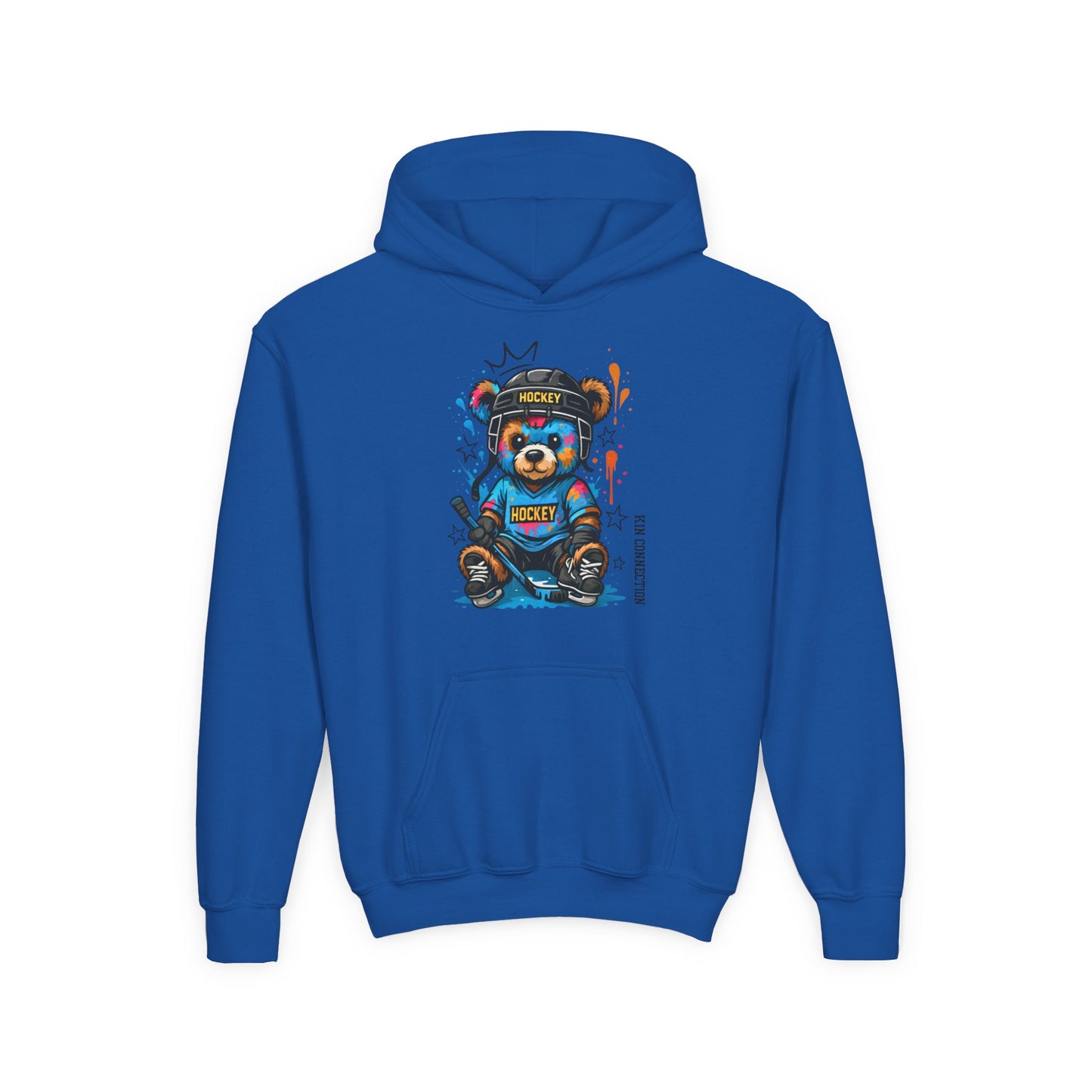 Hockey Bear – Kin Connection Hoodie | Youth Sportswear | unisex Hockey Gift
