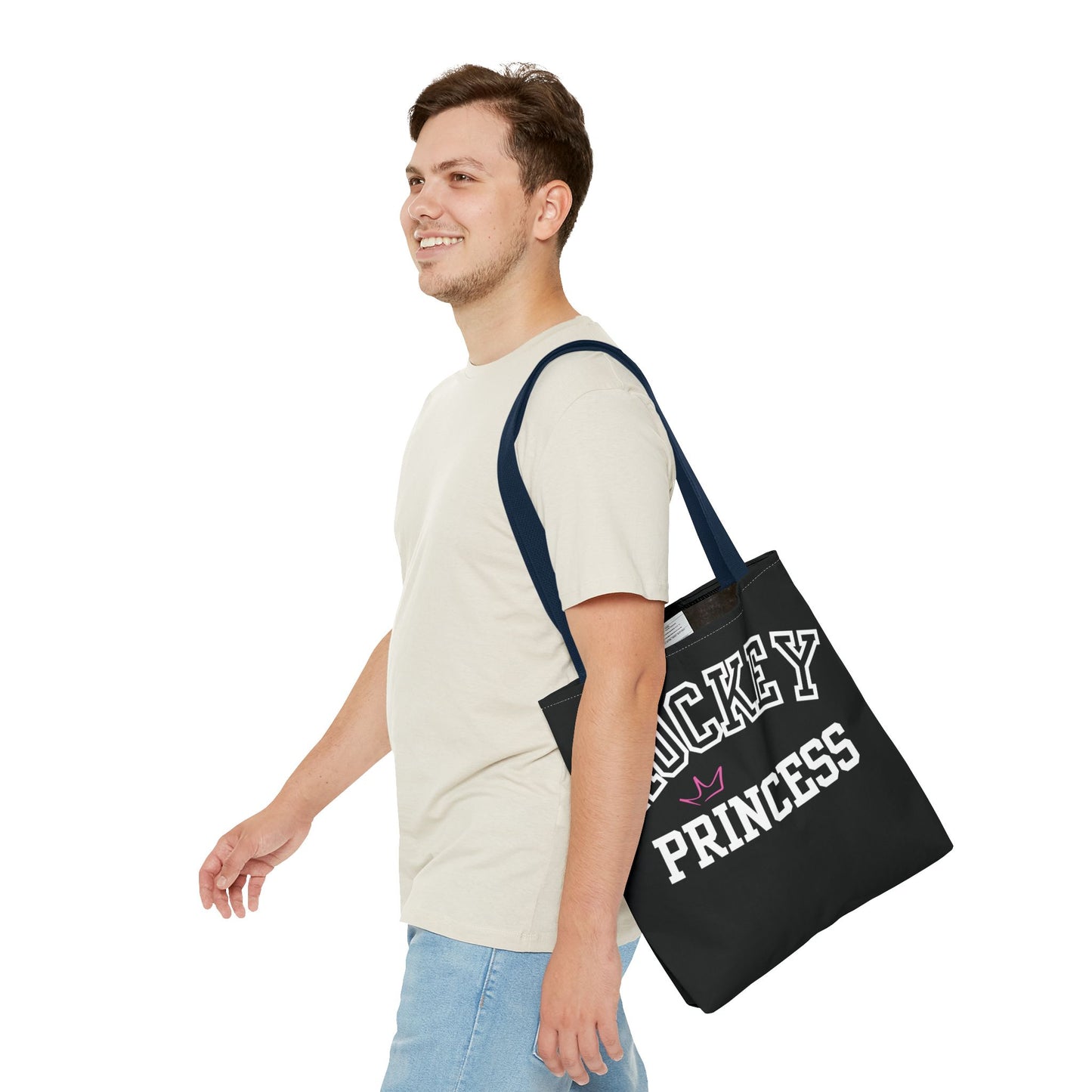 Hockey Princess Crown Tote Bag | Sporty Eco-Friendly Carryall | Perfect for Rink Days