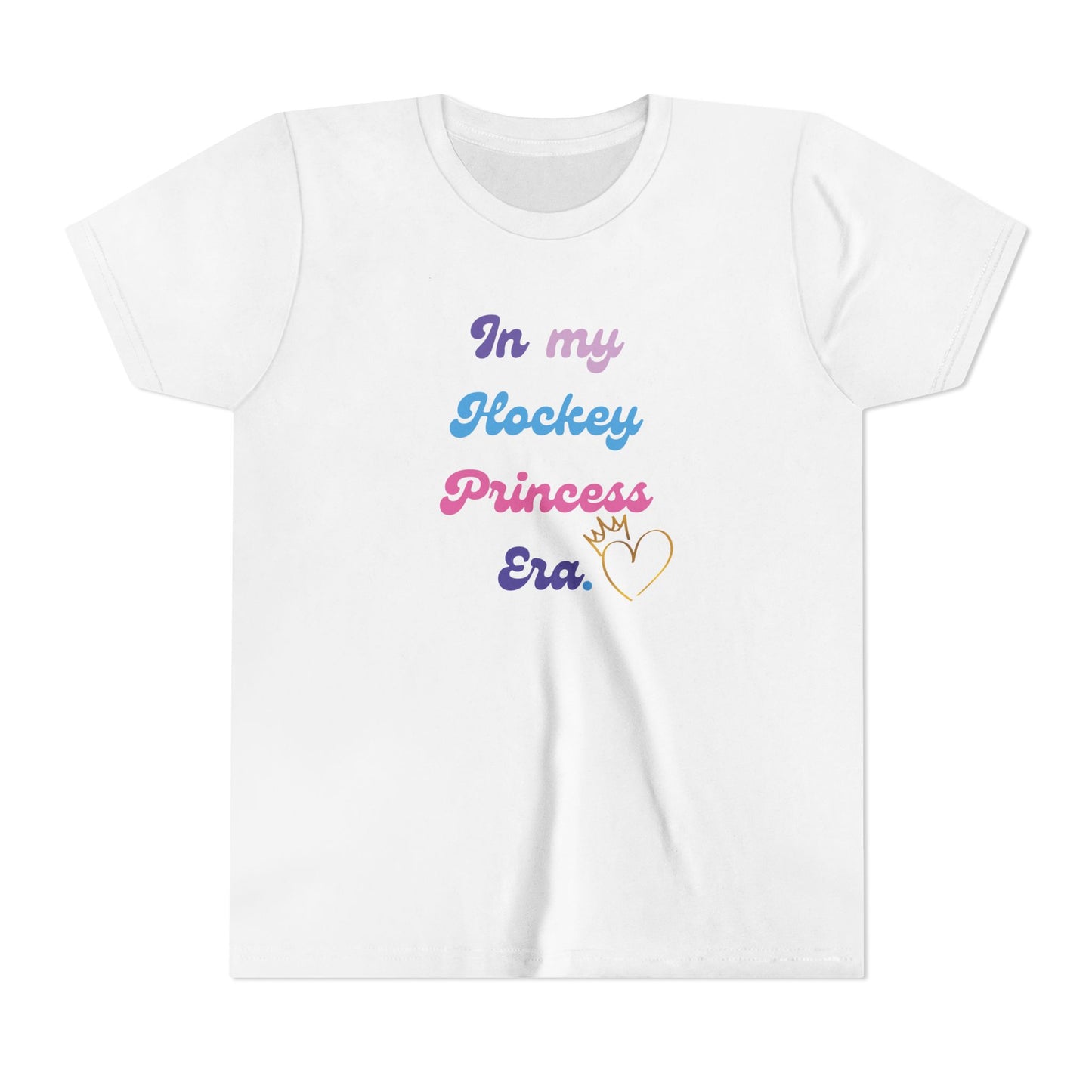 “In My Hockey Princess Era” Youth T-Shirt | Girls Hockey Shirt | Birthday, fan & Team Gift